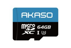 Akaso 64GB U3 microSDXC Karte für Action Cams & 4K-Aufnahmen Micro SD-Karte (Lesegeschwindigkeit 100 MB/s
