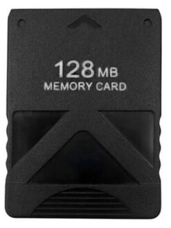 EAXUS Memory Card für PlayStation 2 - Geeignet für PS2 Konsole & Games Speicherkarte (128 MB GB