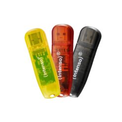 Intenso Rainbow Line USB 2.0 32GB 3er gelb/rot/schwarz USB-Stick