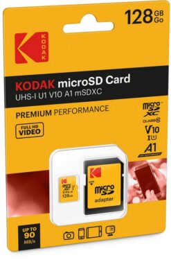 Kodak Kodak microSD Speicherkarte 128 GB Speicherkarte (128 GB MicroSD GB)