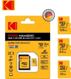 Kodak microSD 16GB 32GB 64GB 128GB SD-Karte 4K U3 V30 Speicherkarte (32 GB MicroSD GB