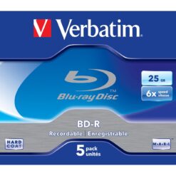 Verbatim BD-R SL 25 GB 6x 5er-Pack Jewel Case Blu-Ray-Rohlinge