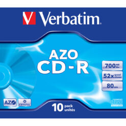 Verbatim CD-R AZO Crystal 700MB 52X 10er-Pack CD-Rohlinge