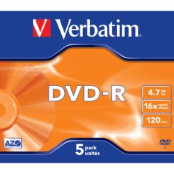 Verbatim DVD-R 4.7GB 16x 5er-Pack JC DVD-Rohlinge