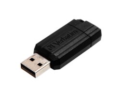 Verbatim PinStripe USB 2.0 128 GB schwarz USB-Stick