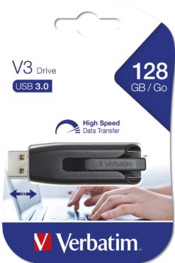 Verbatim V3 USB 3.0 128 GB schwarz USB-Stick