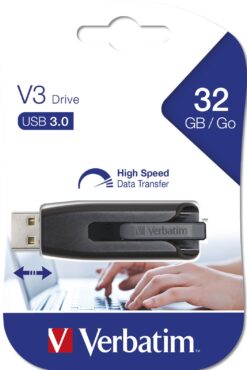 Verbatim V3 USB 3.0 32 GB schwarz USB-Stick