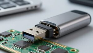 Aus welchen Bauteilen besteht ein USB-Stick?