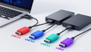 USB 2.0, USB 3.0, USB 3.2 und USB4 im Vergleich