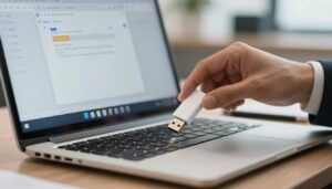 Was passiert beim Löschen einer Datei vom USB-Stick?