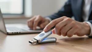 Wie sicher sind USB-Sticks mit Fingerabdrucksensor?